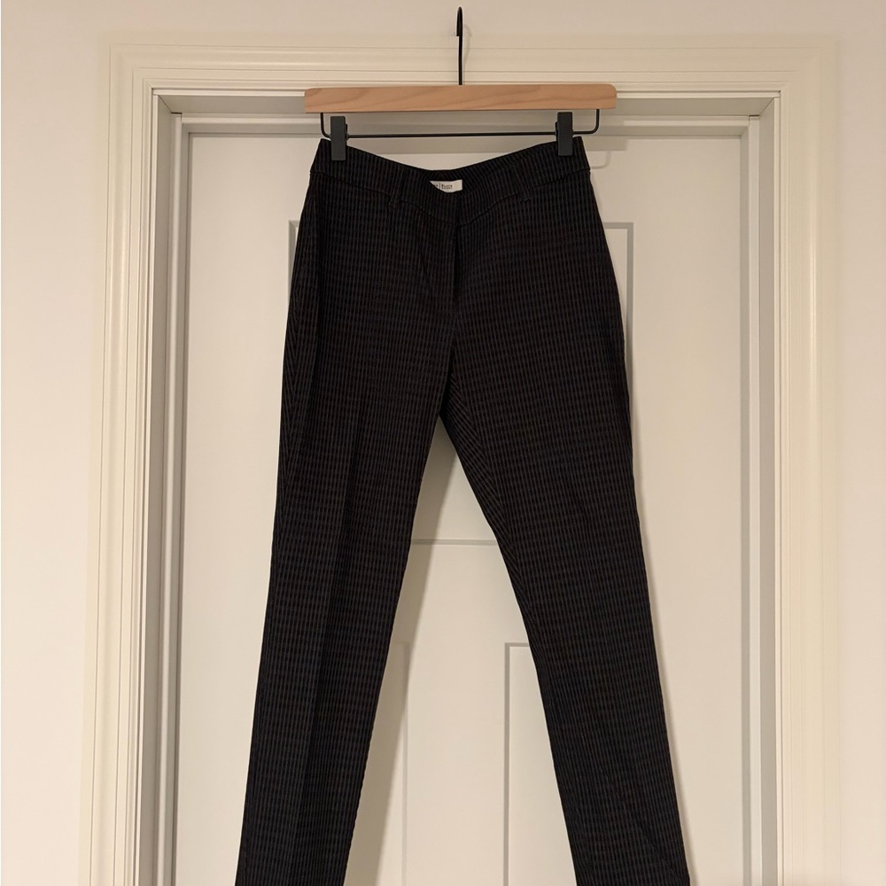 White House Black Market Black Checkered Pants
